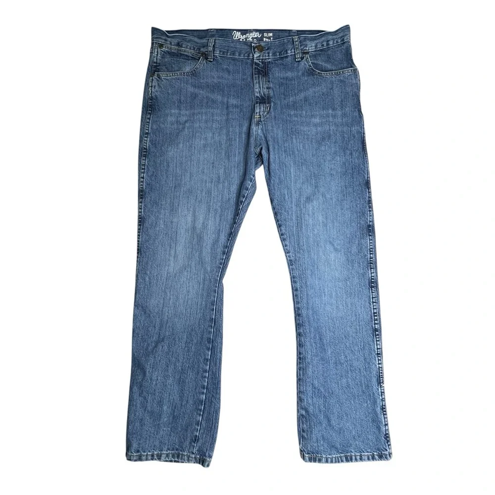 Wrangler Jeans Mens 40 x 32 Retro‎ Slim Boot Med Wash 100% Cotton 77MWZWO